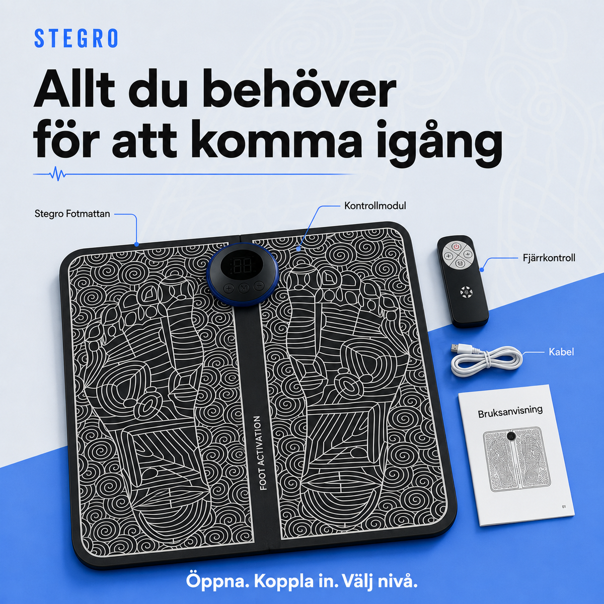 stegro. ge dina ben rörelsen de saknar utan att resa dig ur fötöljen